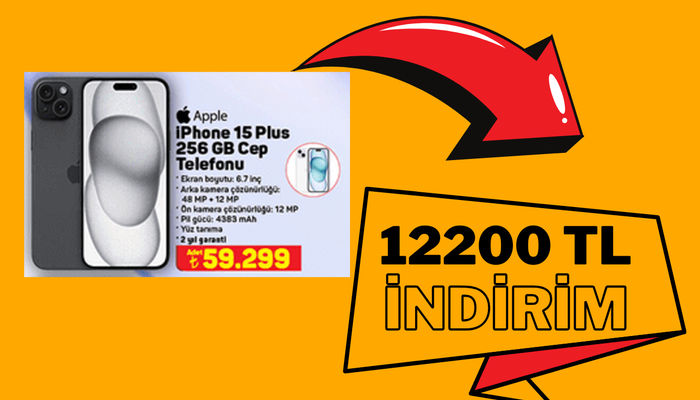 A101'de 12 bin 200 TL indirimle satışa sunulan iPhone 15 Plus'ı sizler için inceledik.