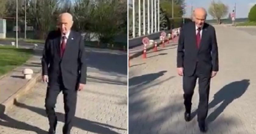 MHP, Devlet Bahçeli’yi yürürken paylaştı – Son Dakika Siyaset Haberleri