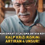 KALP KRİZİ RİSKİNİ ARTIRAN 4 UNSUR! Aman dikkat! O araştırma ortaya koydu!