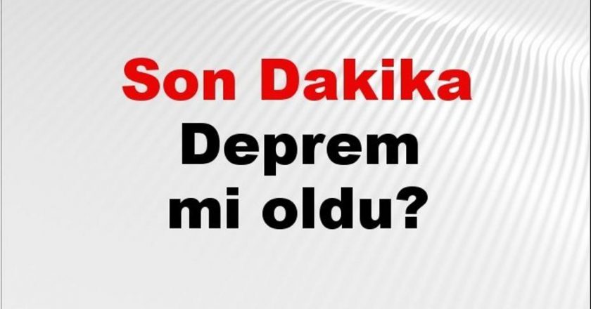 Mersin’de Deprem Gerçekleşti mi? Son Durum ve Detaylar 3 Aralık 2025